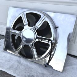 Aluminum Fan And Shroud For 1957 Chevy 