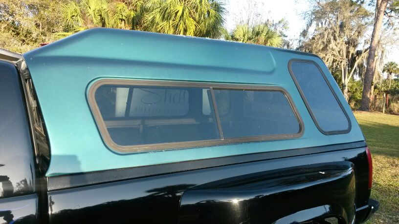 Glasstite topper, bed cap, camper top