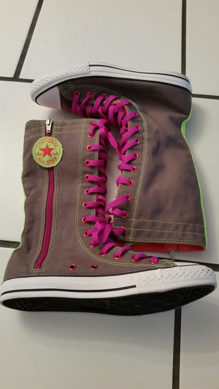 Bright Neon Converse Boots