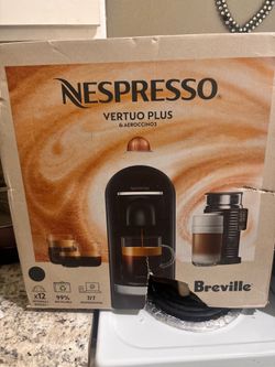 Nespresso Vertuo Plus and Aeroccino3 bundle by Breville.