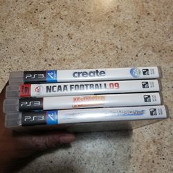 PS3 Games.  Lot Of 4 Good Condition 