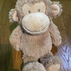 Carter's Monkey Plush Stuffed Animal Toy Light Brown Tan Musical Sound Wind Up
