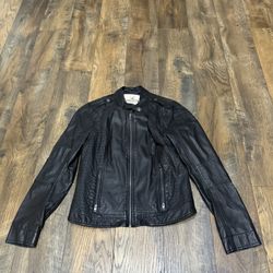 Vintage Hollister Black leather jacket