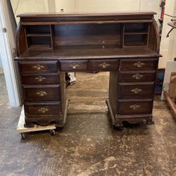 Antique Roll Top Desk