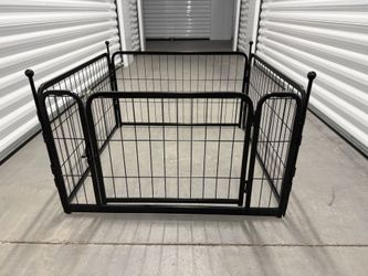 FXW Aster Adjustable Dog Rabbit PlayPen Door 4 Panels 17 X 29 Metal Collapsible