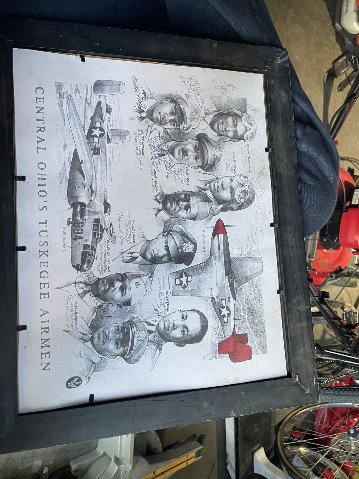 Autographed Tuskegee Airmen 