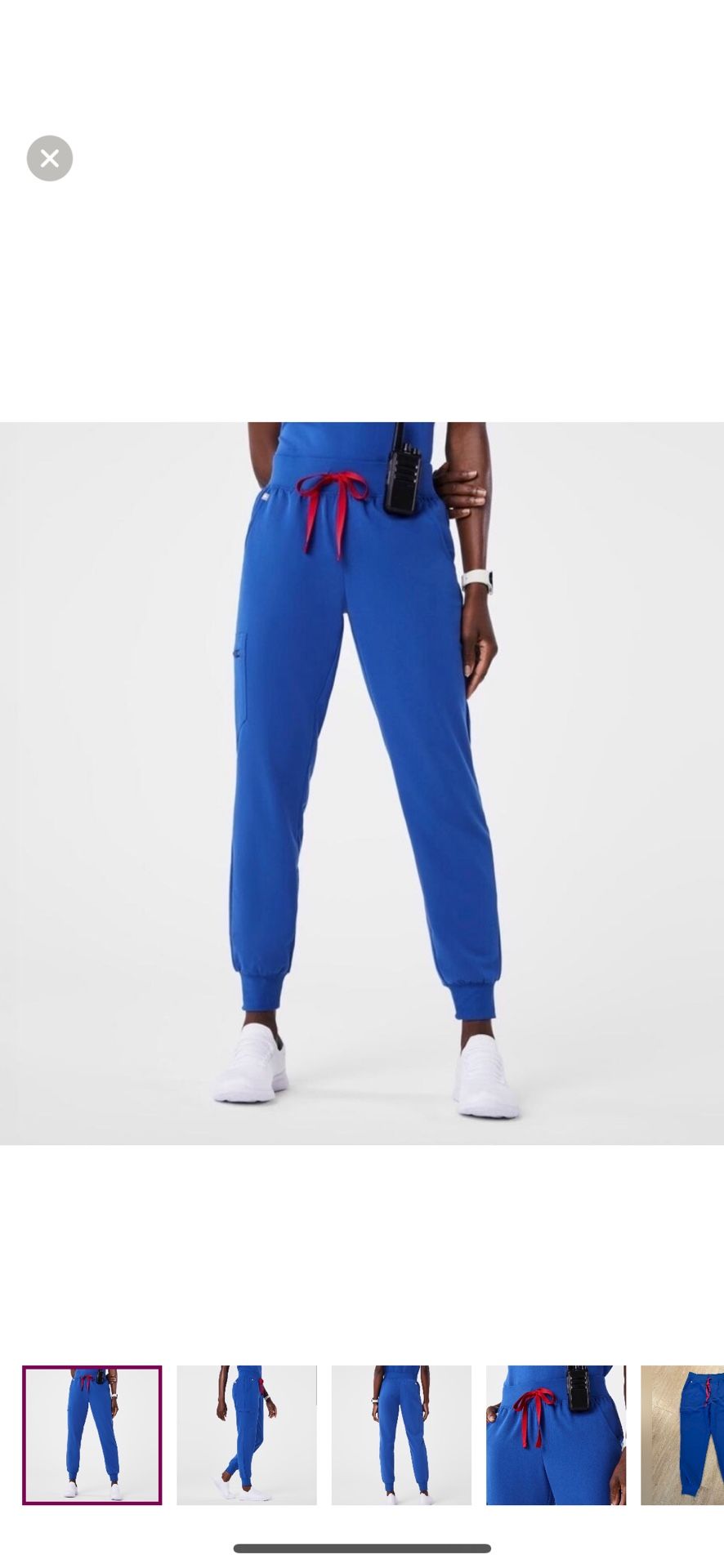 Figs Winning Blue Zamora Jogger Pants Large Petite