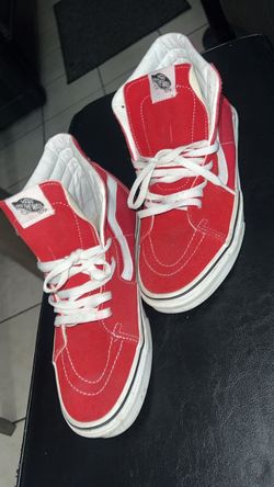 Vans SK8-Hi Red White High-Top Sneakers