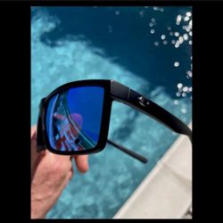 Costa polarized Sunglasses - Matte Black Frame w/Blue Lens New 😎