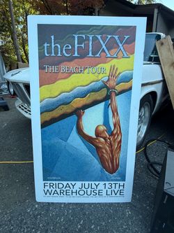 Vintage the fix 2018 “the beach tour” concert billboard poster 24” x 42” large