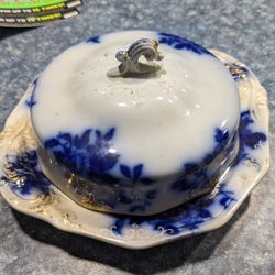 1870s Argyle Pattern By Grindly Butter Dish