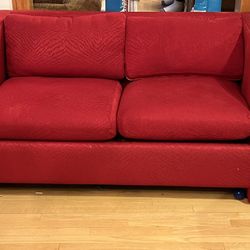 Red Pull Out Couch With Bed 