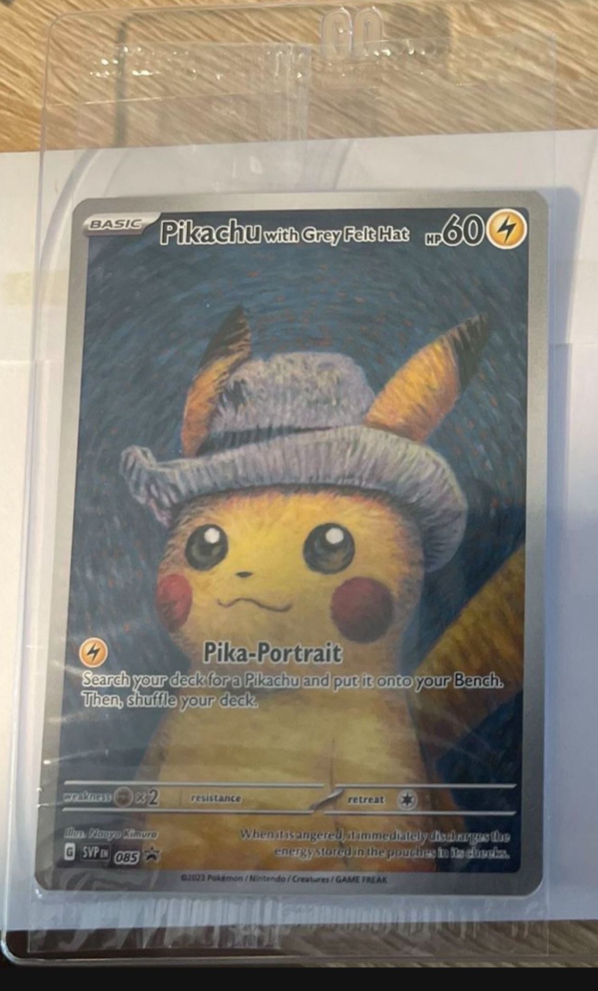 Pikachu with grey felt Hat