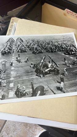 USS Bunker Hill under attack 1945