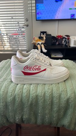 A Bathing Ape Bape Sta Low Coca-Cola White Size 9
