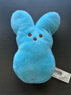 Blue bunny plush from Peeps