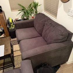 Grey Ashley Furniture Sofa + Loveseat (or Sofa Pair) — Excellent Condition