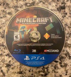 PS4 mincraft disc