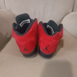 Air Jordan Retro 5's Raging Bull Red, Youth Size 5.5