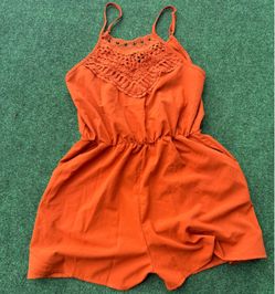 SHEIN orange playsuit
