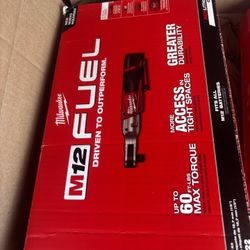 Milwaukee 1/2” Ratchet With accessories 