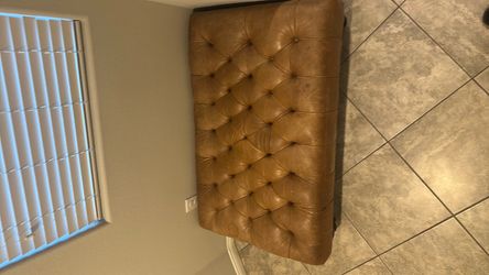 Brown ottoman