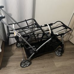 Double Car Seat Stroller 