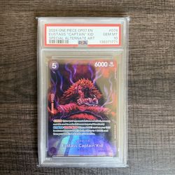 One Piece 2024 Eustass “Captain” Kid Op05-074 Special Alternate Art PSA 10
