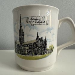 Vintage Reli Washbourne London Ceramic Mug Salisbury Cathedral Coffee Tea