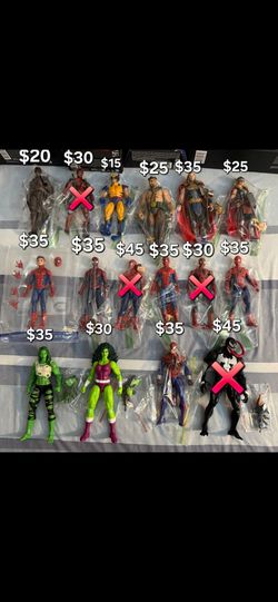 Superheroes and movie figures for sale!!!