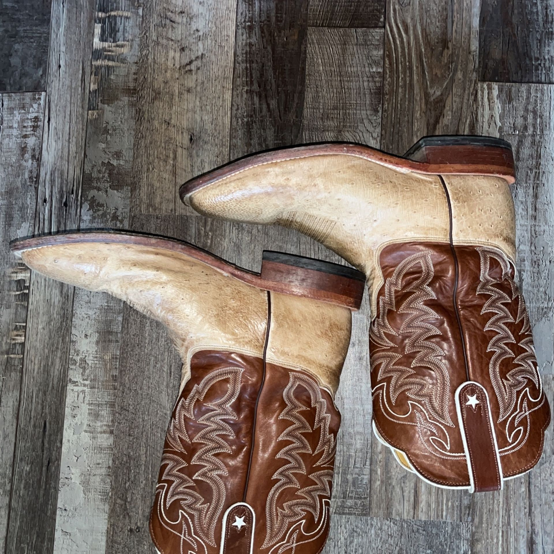 Tony Lama Ostrich boots 