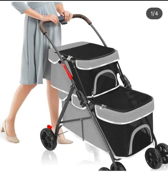 Theo Dog Double Stroller $75