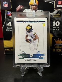 2021 Chris Evans Flawless Diamond Gem Rookie SSP! RC # 9/25 Jersey Number Cased