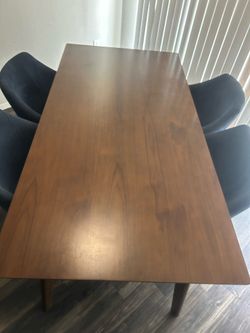 Wood Table and  4 Chairs