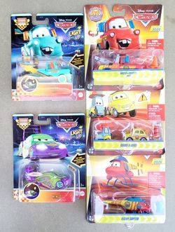 Disney Pixar Cars Mattel Die-Cast & Light Up - Mater, Wingo, Guido & Luigi, Kathy Copter $12 each