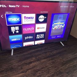50”TCL ROKU 4K 2160p UHD Smart Tv HDR Model 50S405