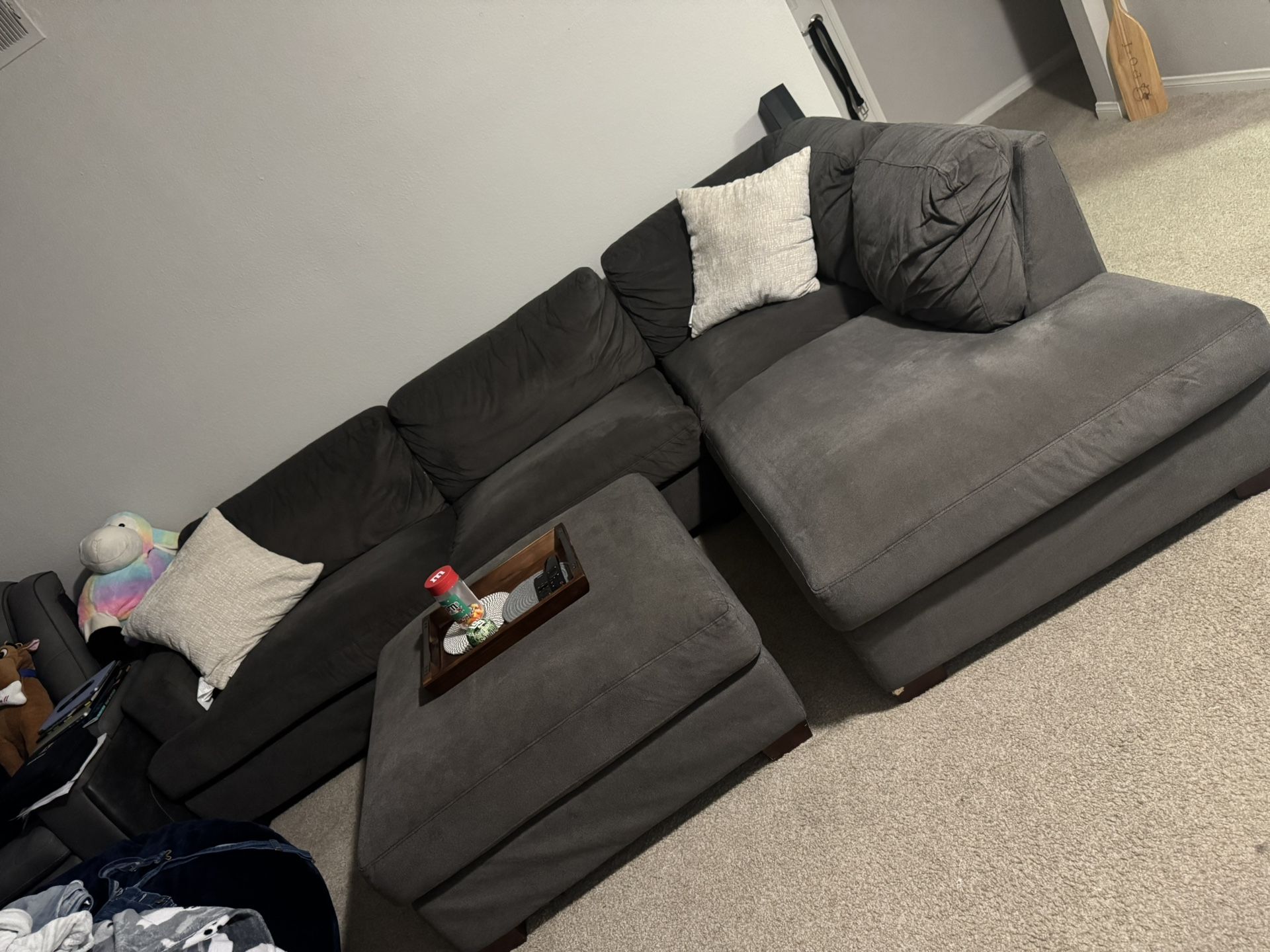Good Condition , Couch And Ottoman