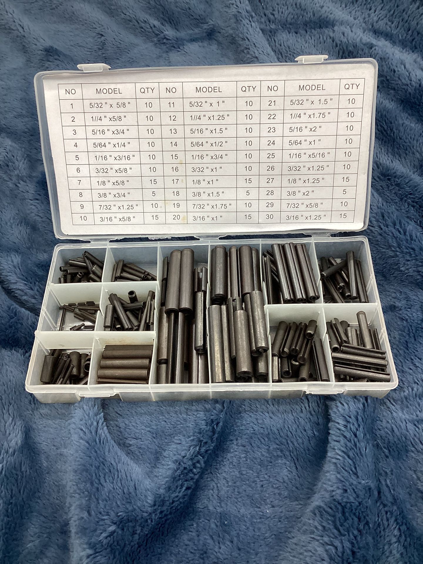 315 PCS ROLL PIN Fastener SNAP Assortment