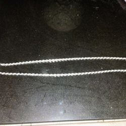 24" Sterling 925 Sliver Rope Chain 