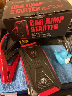 Portable Car Jump Starter with Jumper Cables