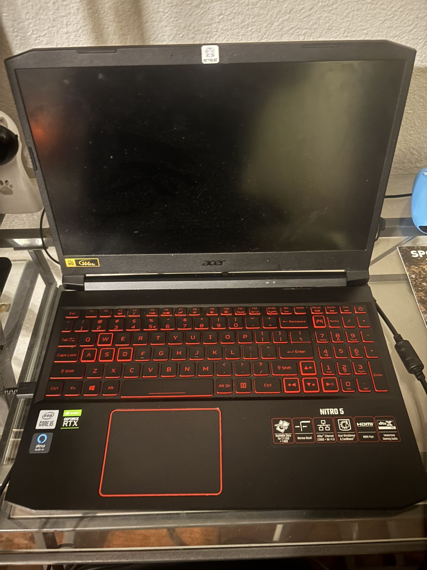 RTX 3050 Gaming Laptop + 240gb