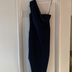 Navy Blue Dress By Aida