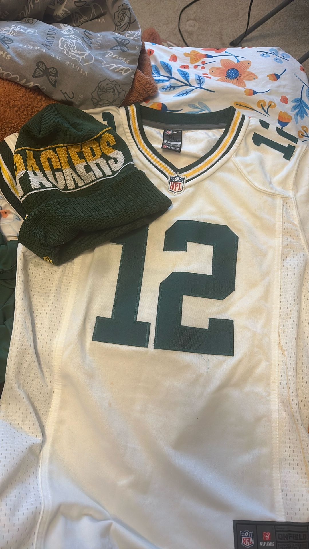 Packers Authentic Child’s Jersey And Beanie XL