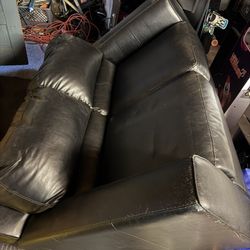 Leather Couch (Faux) 
