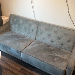 Grey Couch/futon