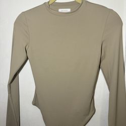 Tan long Sleeve Top