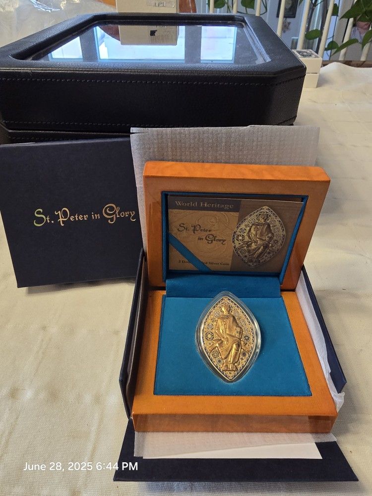 2014 Niue $2 Saint Peter In Glory Heritage 1oz Silver JVP PAMP