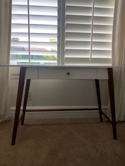 Target Mid Century Modern Desk with dark oak legs