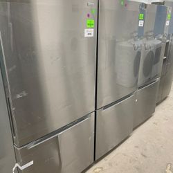 vissani bottom freezer refrigerator