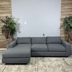 West Elm Grey Urban Sectional - Delivery Available